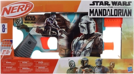 Nerf Star Wars The Mandalorian püstol salvega ja 12 nooliga