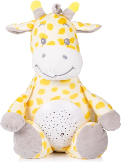 Plush giraffe with projector and music