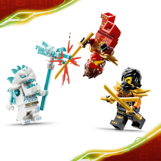 NINJAGO heroes versus the Ice Creature