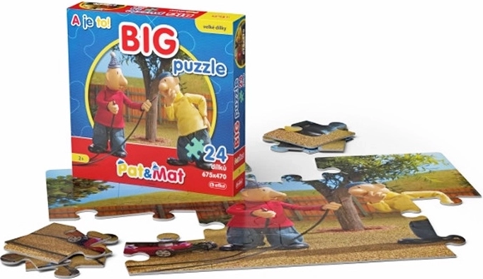 Pat a Mat Puzzle BIG 1 – kahepoolsed põrandapusle 24 tükki