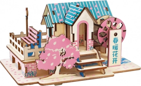 Woodcraft wooden 3D puzzle Spring House