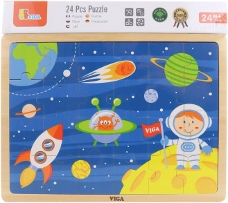 Wooden space puzzle 24 pieces VIGA