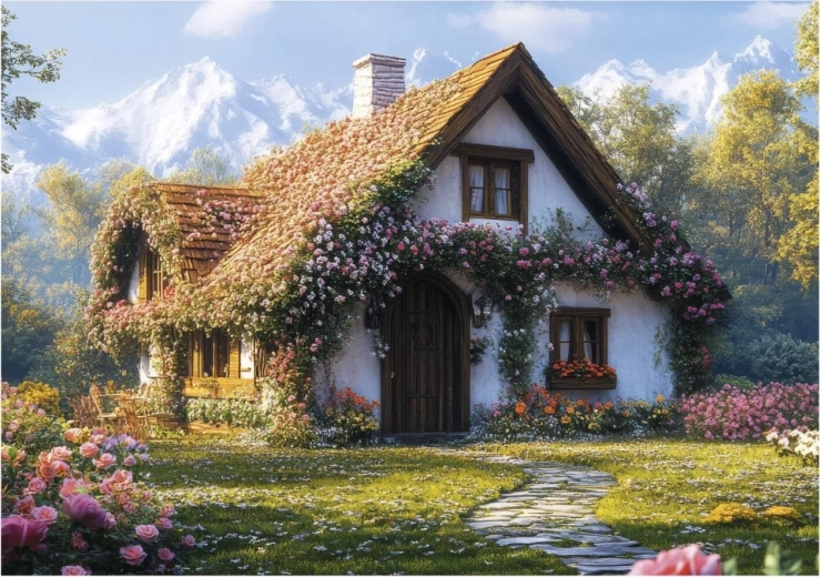 Valley Cabin Puzzle 100 XL Pieces