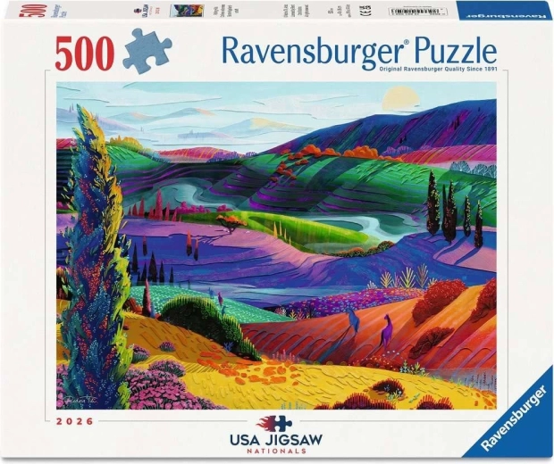 Ravensburger Puzzle USA Jigsaw Nationals 2026 – Rolling Hills (500 pieces)