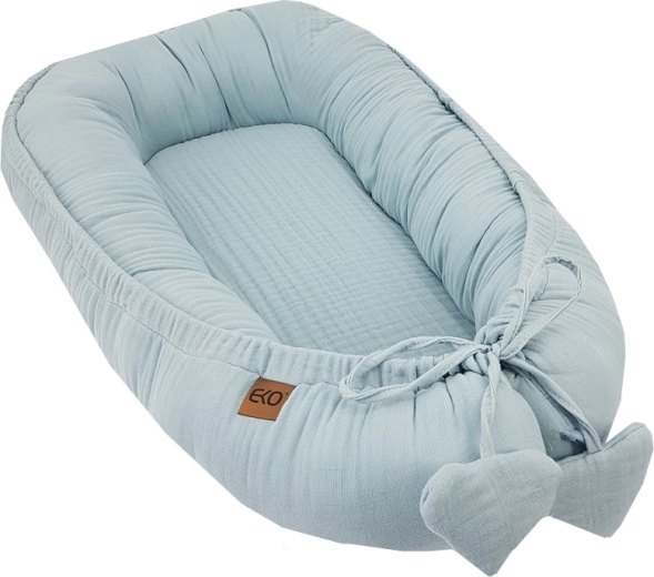 EKO musliinist beebipesa blue 90 × 60 cm