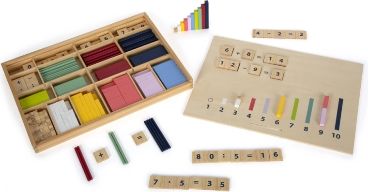Wooden Math Set in a Box SMALL FOOT Educate