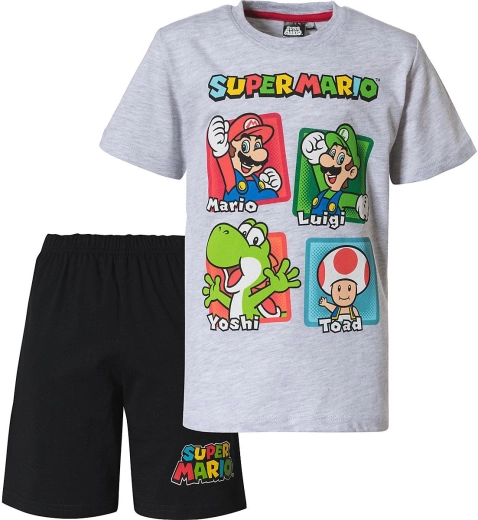 Laste Super Mario hall-mustad pidžaamad