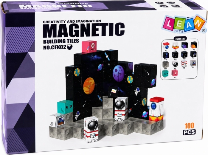100 pieces for 2D and 3D constructions