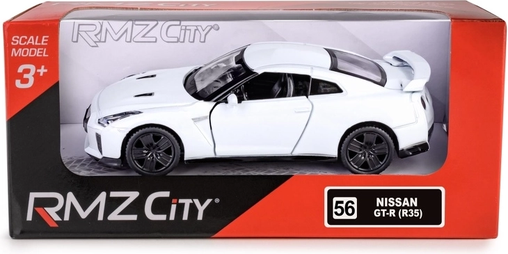 RMZ City Nissan GT‑R (R35) 2017 automudel 1:38 valge