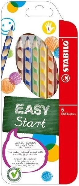 Stabilo EASYcolors pencil set for left-handers, 6 pieces
