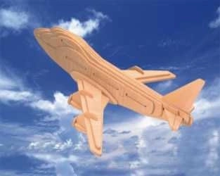 Woodcraft puidust 3D pusle lennuk Boeing