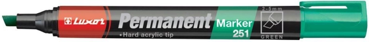LUXOR 251 Permanent Marker Green, Chisel Tip 2–5 mm