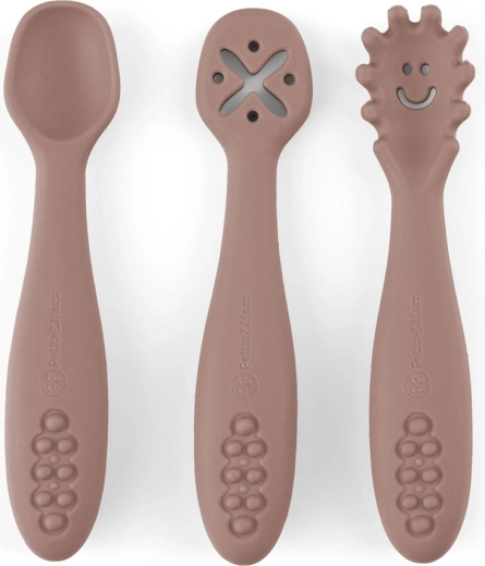 Three spoons for different types of foods