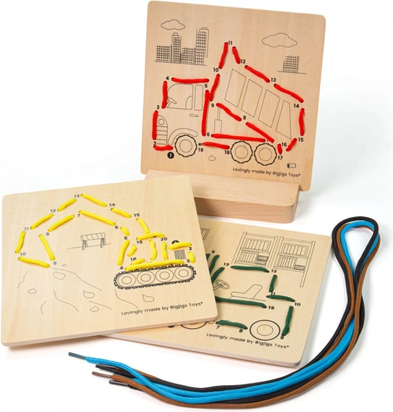 Nöörimine numbrite järgi – ehitusmasinad BIGJIGS TOYS