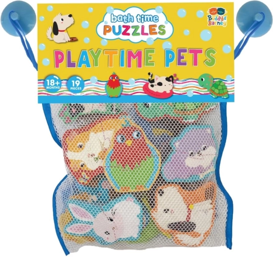 Buddy & Barney foam puzzle bath stickers – animals