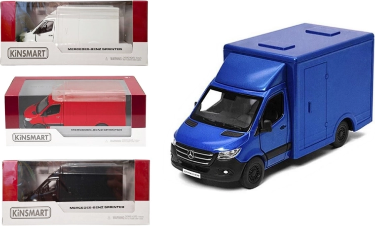 Mercedes-Benz Sprinter die-cast model 1:48 with pull-back drive