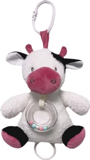 Muusikakarp Lehmake valge-bordoopunane 18 cm