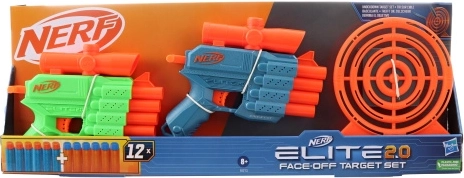 Nerf Elite 2.0 Face Off Target Set – set of two blasters with target