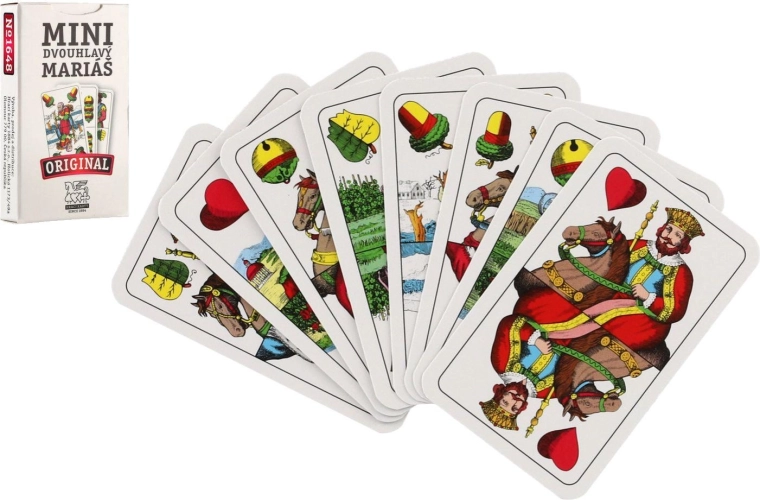 Mariáš Mini Double-Headed Playing Cards