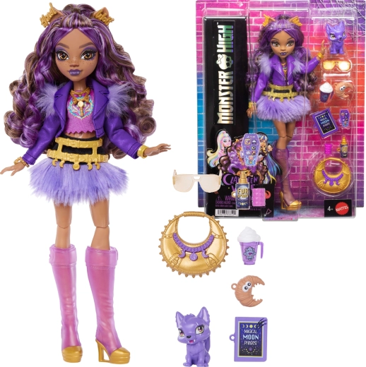 Monster High Clawdeen Wolf nukk 26 cm koos tarvikute ja lemmikloomaga