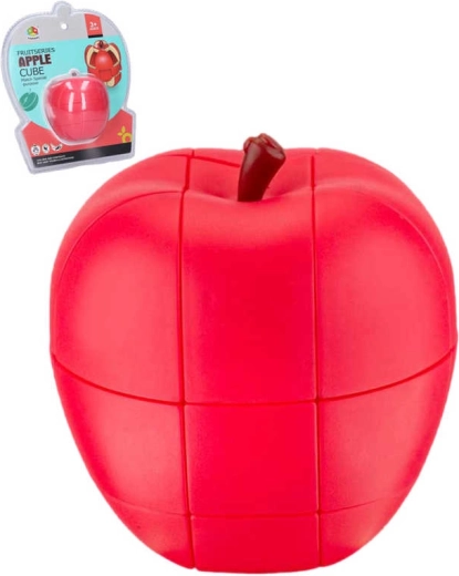 Plastic rotating apple puzzle 8 cm - 1 piece