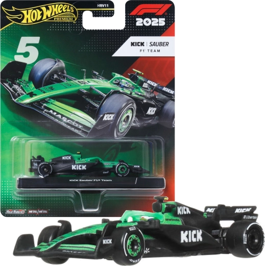 Hot Wheels Premium Formula 1 – võidusõiduauto Sauber Gabriel Bartoleto #5 (2025)
