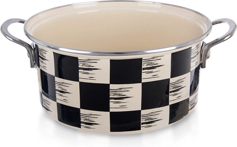 Emailpott Ruudustik 22 cm, 3 l