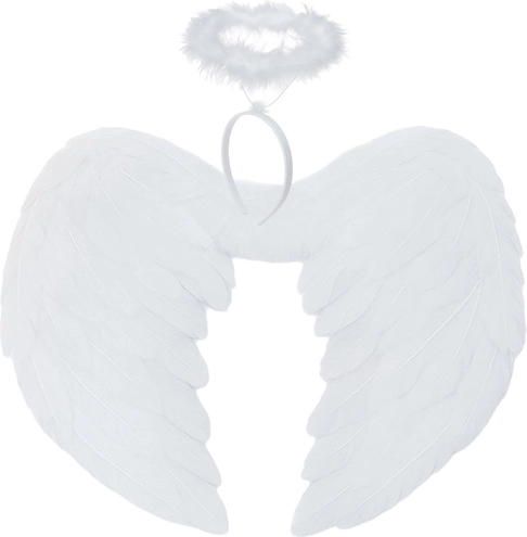 Angel wings with halo 45 × 35 cm ruhhy