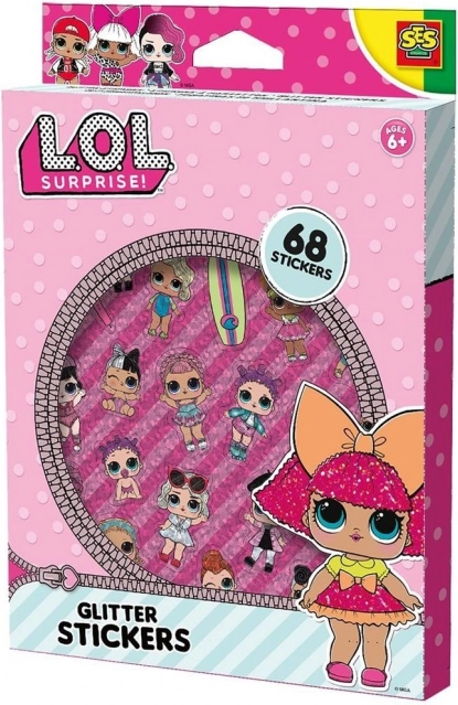 Sädelevad kleepsud L.O.L. – 68 kleepsu komplekt