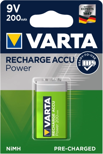 Varta laetav 9V NiMH aku 200 mAh Ready2Use