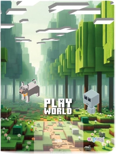 A4 Ruled Notebook Playworld Landscape 40 Sheets
