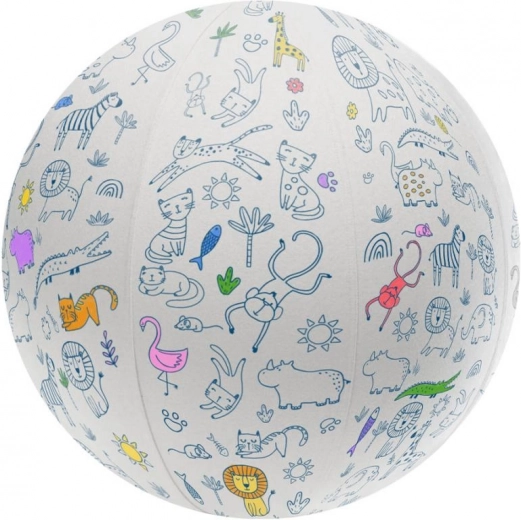 Värvimiseks mõeldud pall loomadega 45 cm ARTO