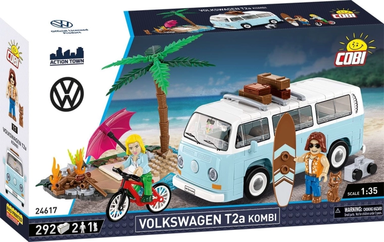 Cobi Volkswagen T2a Kombi ehituskomplekt 1:35 (292 detaili)