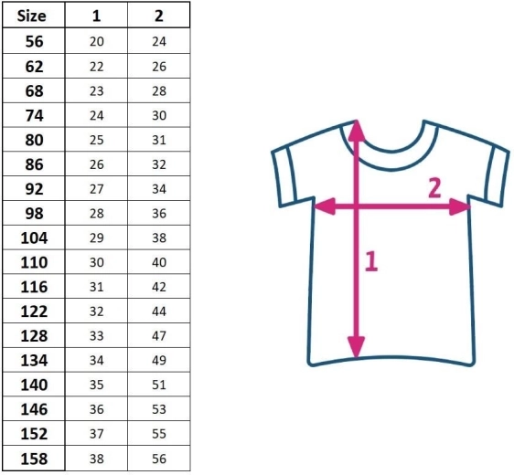 Laste puuvillane lühikeste varrukatega T-särk New Baby 122 (6–7 aastat)