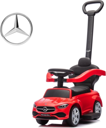 Milly Mally ride-on with push handle Mercedes-Benz C-Class red