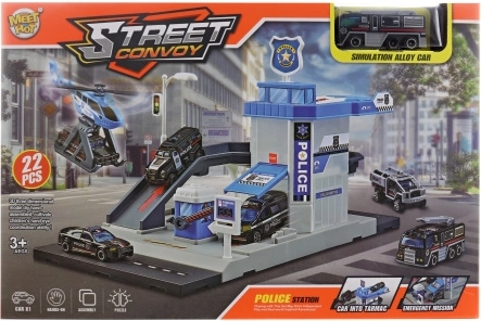 Folding Police Station with Toy Car