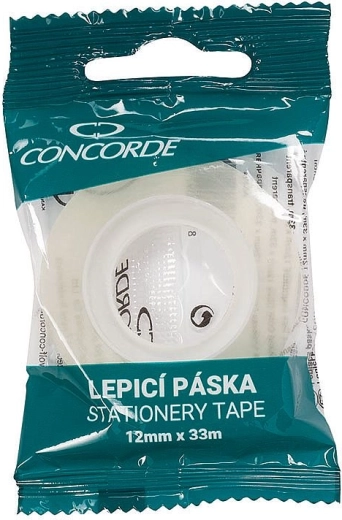 Kleeplint Concorde 12 mm × 33 m, läbipaistev
