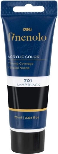 Akrüülvärv 75 ml – must