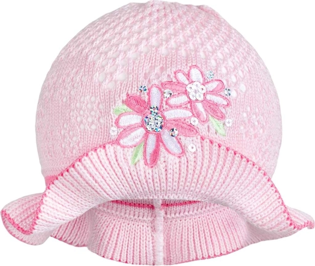 Kootud müts New Baby roosa 3–4 aastat