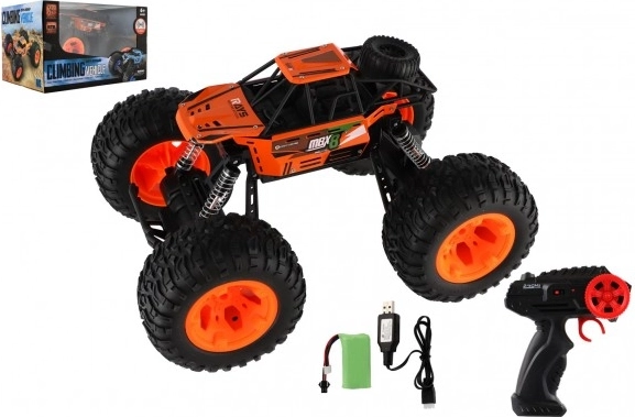 RC maastikuauto 2,4 GHz, plast, 32 cm, laetava akupakiga – Oranž