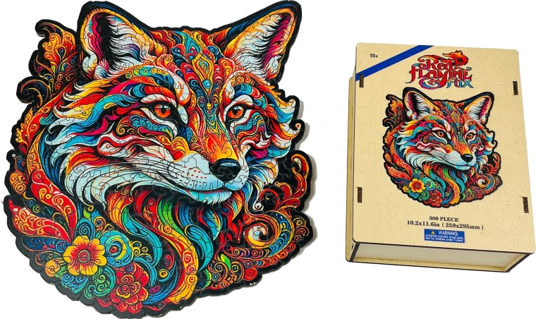 Wooden puzzle Fire Fox - 1 piece