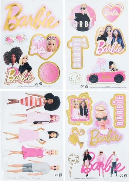 Veekindlad korduvkasutatavad Barbie kleepsud