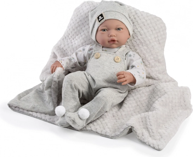 Realistlik beebinukk Liam helide ja pehme kehaga – 38 cm