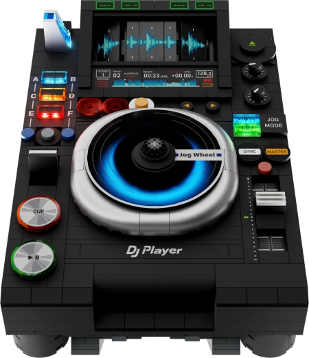 Realistic DJ controller full of details