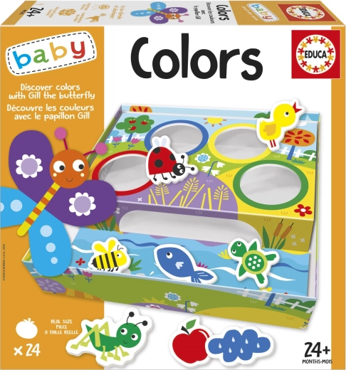 Educa Baby värvide sorteerimine liblika Gretaga 4×6 detaili
