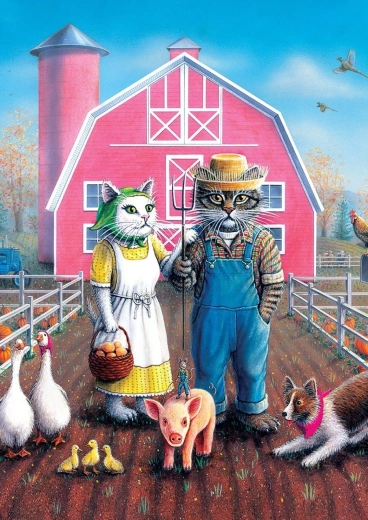 Puzzle Cat Farmers 260 pieces ART PUZZLE