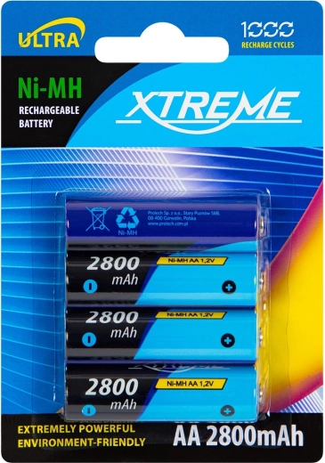 Laetavad akud AA NiMH 2800 mAh Xtreme – 4 tk