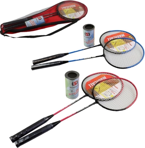Laste sulgpallikomplekt 63 cm metallreketitega kotis