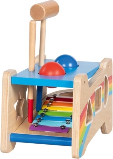 Musical fun with a slide-in xylophone