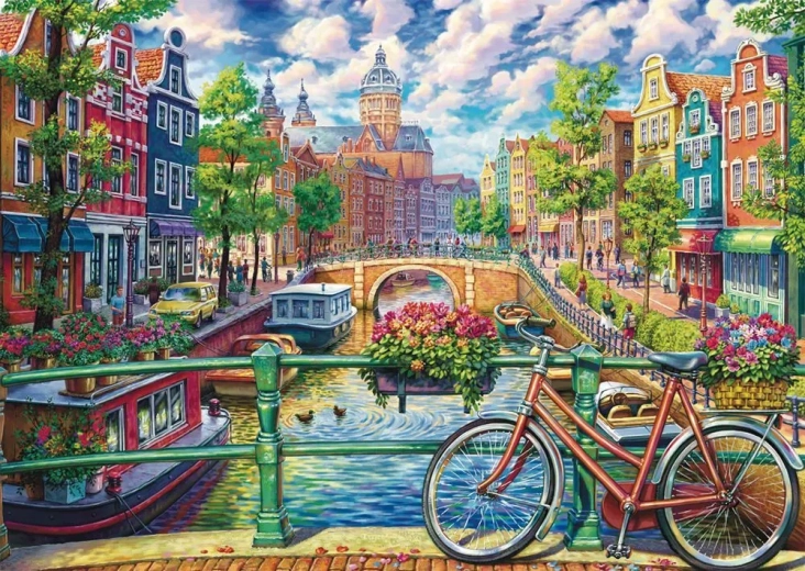 Puzzle Amsterdami kanali võlu 1000 tükki SCHMIDT